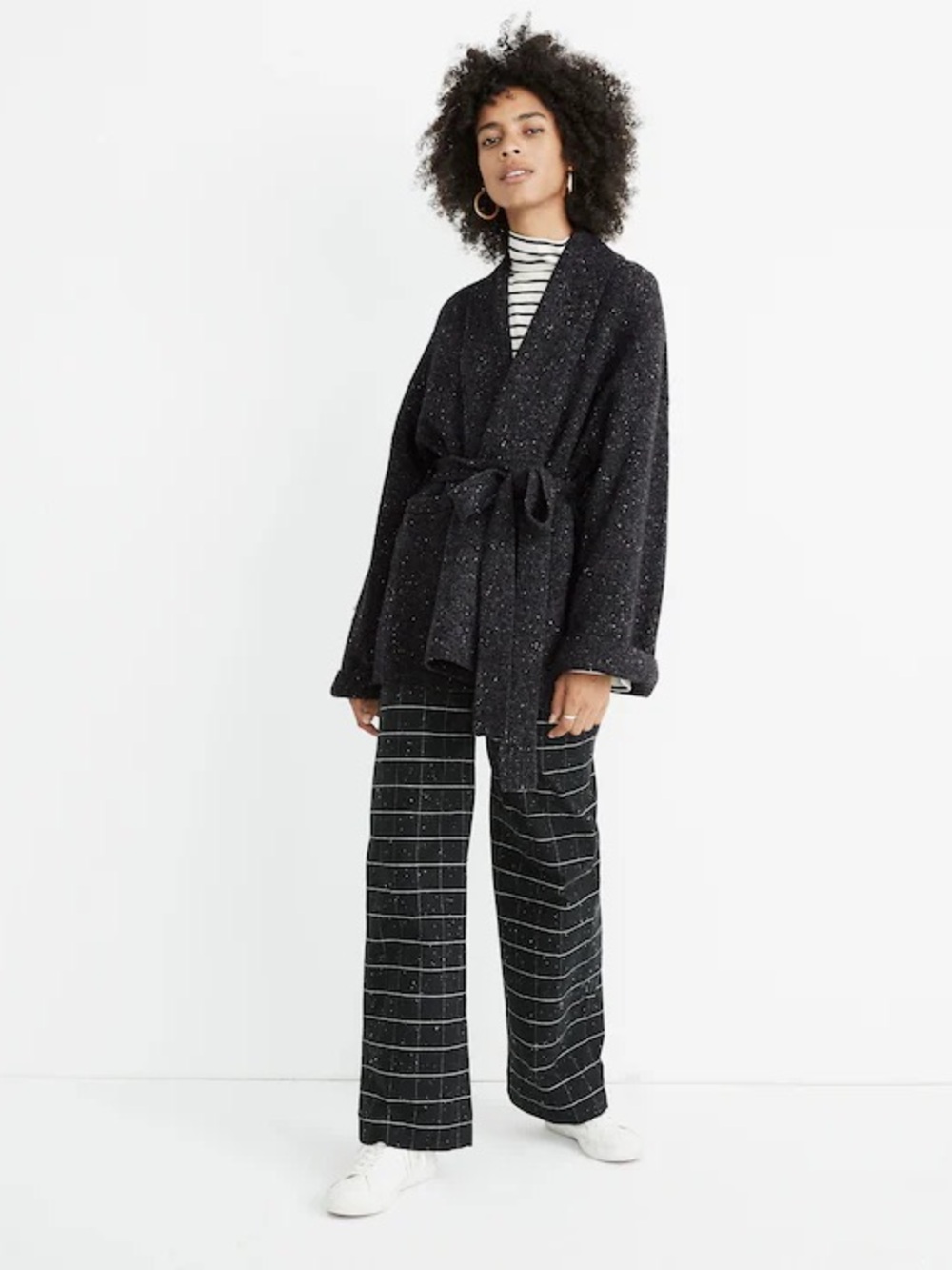Madewell Donegal Tie-Waist Cardigan Women’s M Thick Heavyweight Wool Blend